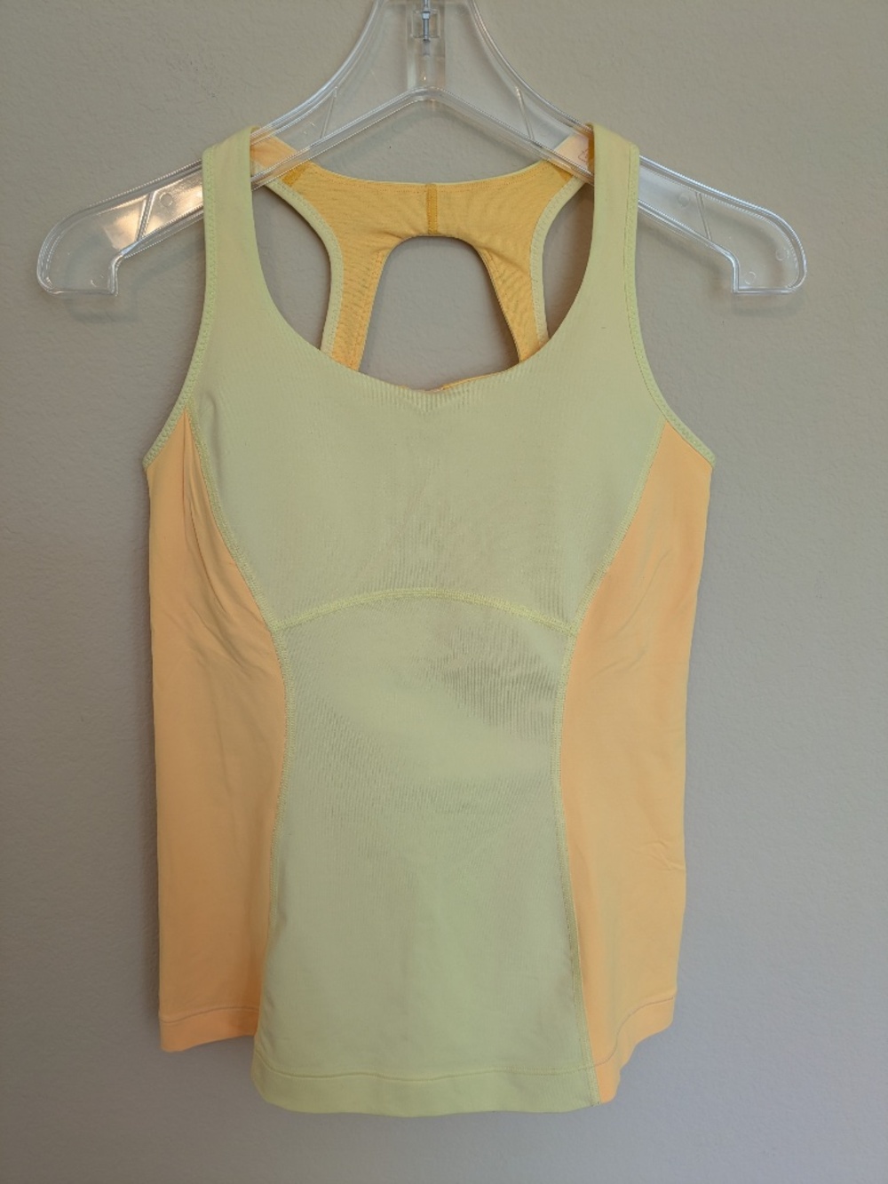 Lululemon Run: Pace Tank Mellow Lemon / Burning Yellow / Ocean Stripe Mellow Lem